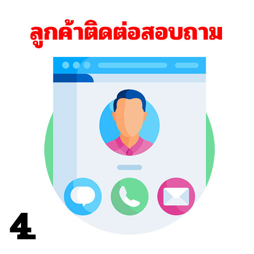 ลูกค้าติดต่อสอบถาม