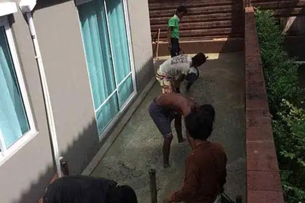 ผลงานปูกระเบื้องและเทพื้นปรับระดับ ภูเก็ต